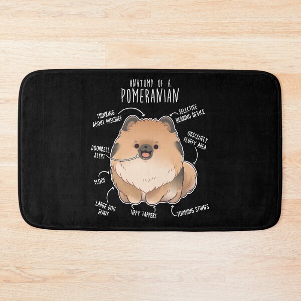 Item preview, Orange Sable Pomeranian Dog Anatomy designed and sold by Clara Hollins.