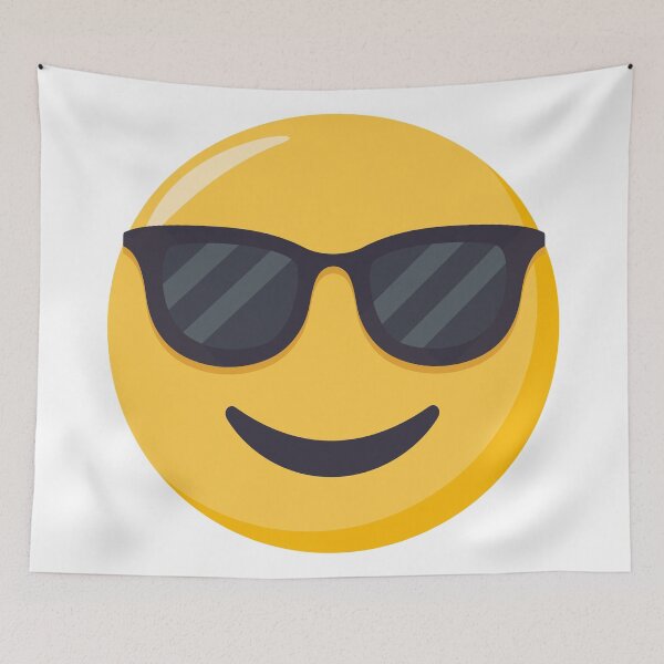 Item preview, JoyPixels™ Smiling Face with Sunglasses Emoji designed and sold by JoyPixels.