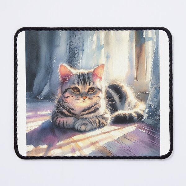 Item preview, American Shorthair 3 In The Sun designed and sold by PamsAIArt.