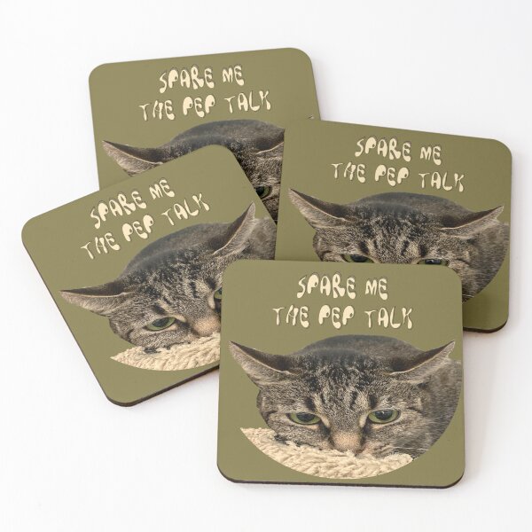 Item preview, Depressed Tabby Cat, Spare Me The Pep Talk designed and sold by kristalcurt.