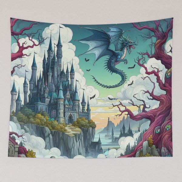 Item preview, Gothic Castle Dragon designed and sold by Myra365Art.