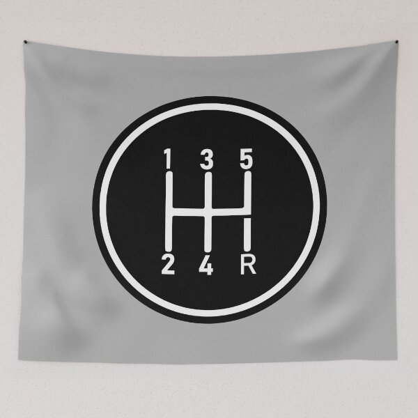 Item preview, 5 Speed Manual Transmission Logo 1 (White R) designed and sold by 718Raindeer.