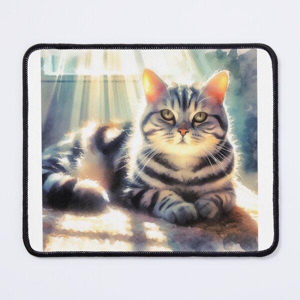 Item preview, American Shorthair 4 In The Sun designed and sold by PamsAIArt.
