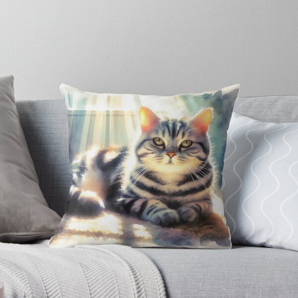 Item preview, American Shorthair 4 In The Sun designed and sold by PamsAIArt.