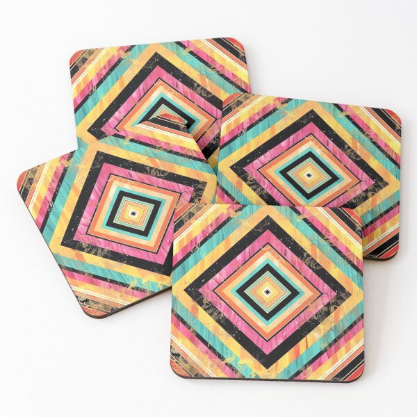 Item preview, Diamond Color Blocking Art Deco Design Aesthetic Multi-Colored Pop Art designed and sold by squishmuffin101.
