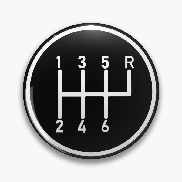 Item preview, 6 Speed Manual Transmission Logo 1 (White R Top Right) designed and sold by 718Raindeer.