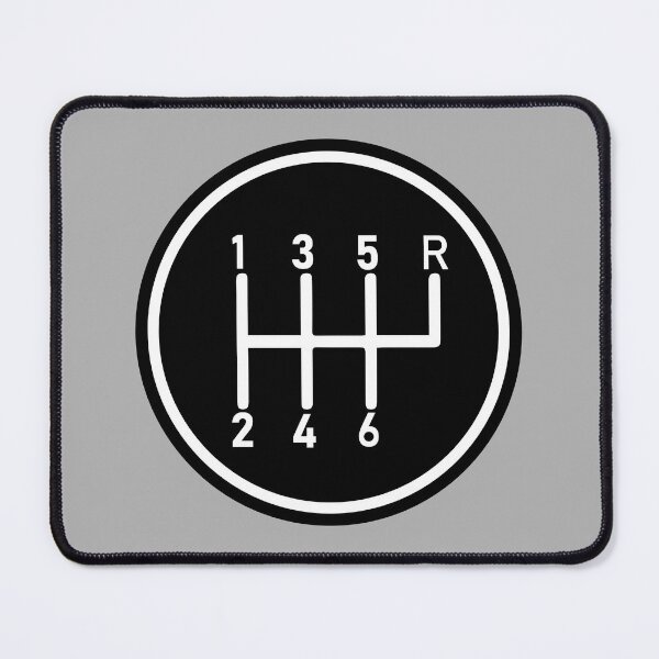 Item preview, 6 Speed Manual Transmission Logo 1 (White R Top Right) designed and sold by 718Raindeer.