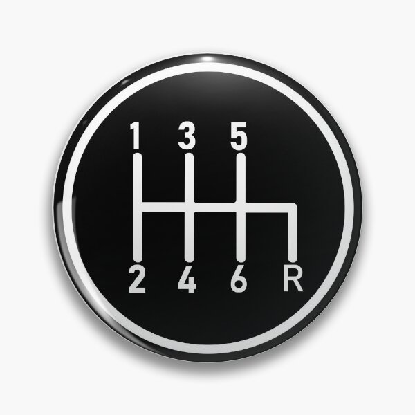 Item preview, 6 Speed Manual Transmission Logo 1 (White R Bottom Right) designed and sold by 718Raindeer.
