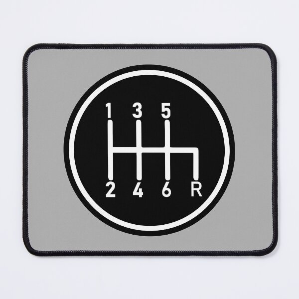 Item preview, 6 Speed Manual Transmission Logo 1 (White R Bottom Right) designed and sold by 718Raindeer.