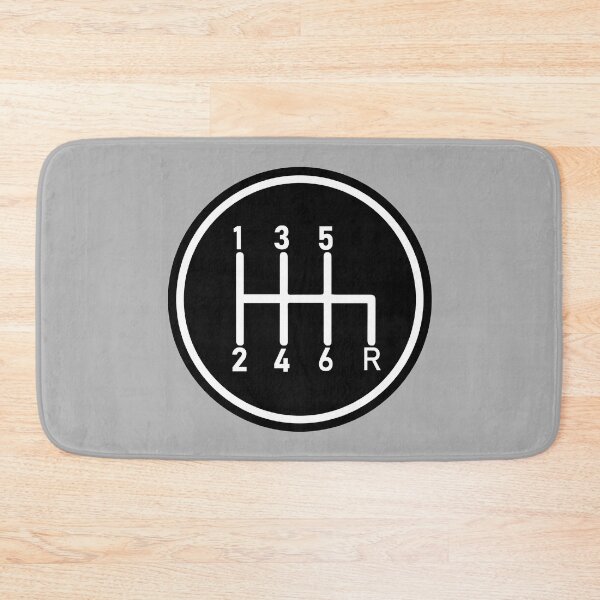 Item preview, 6 Speed Manual Transmission Logo 1 (White R Bottom Right) designed and sold by 718Raindeer.