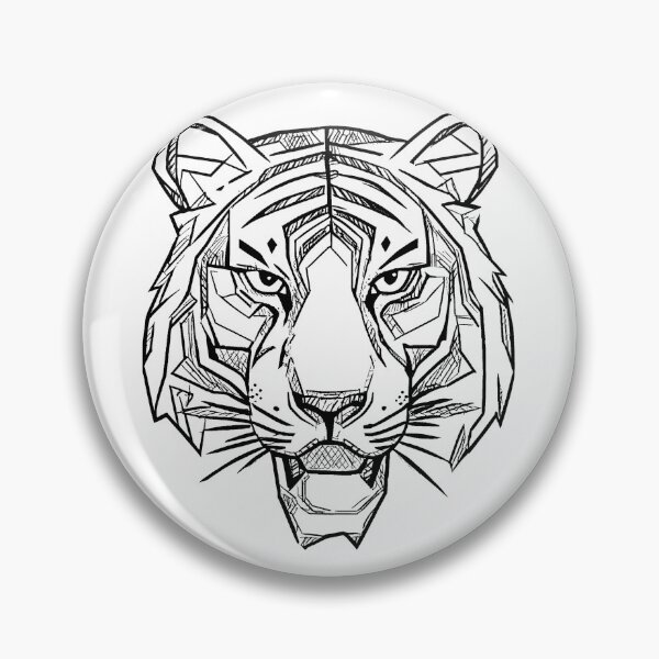 Item preview, Geometric Tiger Art designed and sold by GeoSketchWear.