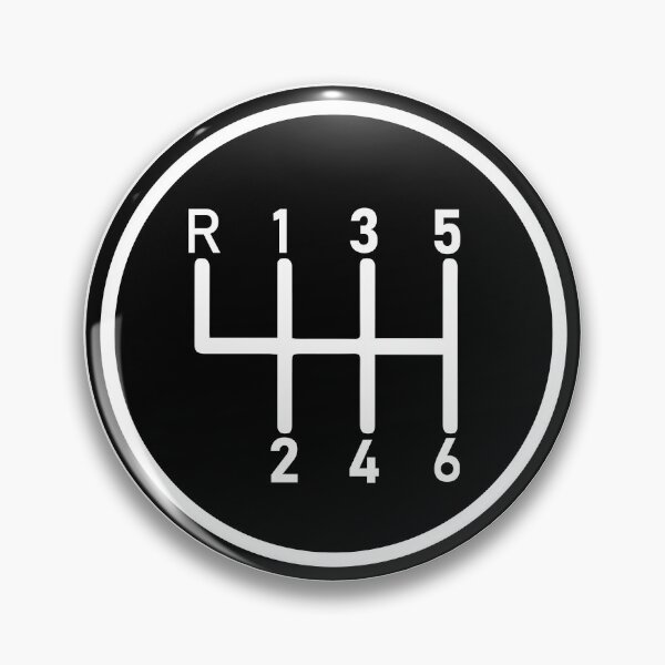 Item preview, 6 Speed Manual Transmission Logo 1 (White R Top Left) designed and sold by 718Raindeer.