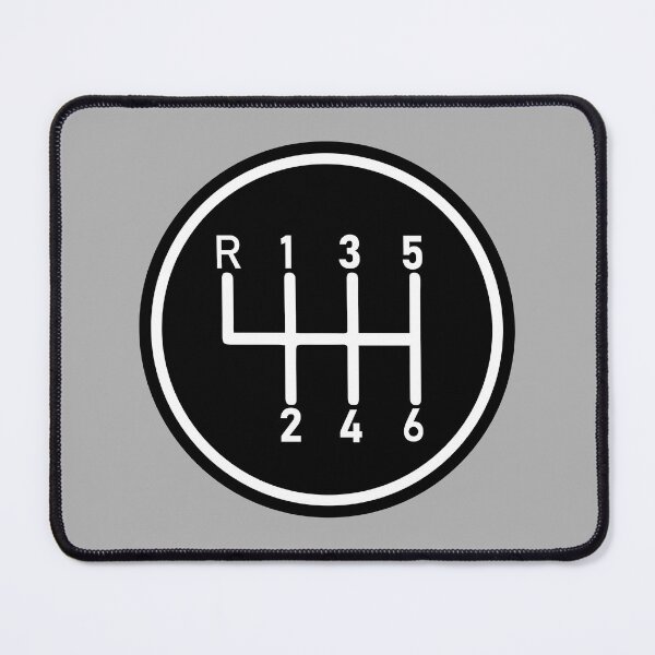 Item preview, 6 Speed Manual Transmission Logo 1 (White R Top Left) designed and sold by 718Raindeer.
