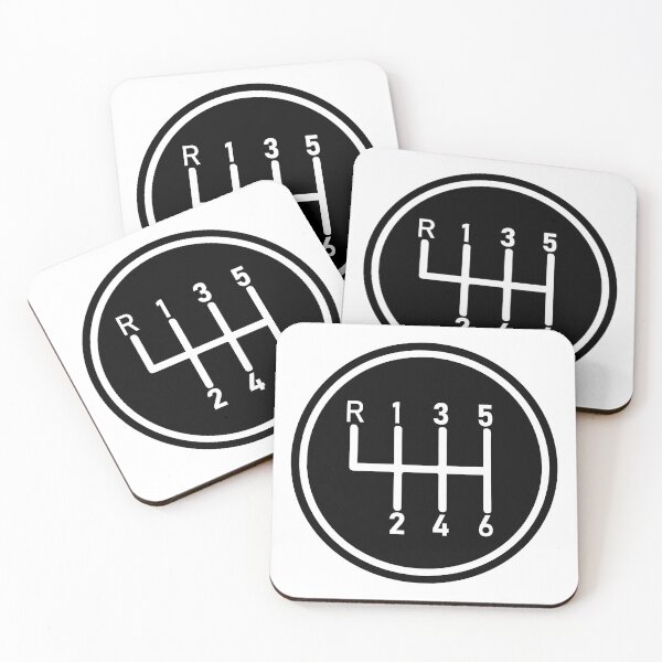 Item preview, 6 Speed Manual Transmission Logo 1 (White R Top Left) designed and sold by 718Raindeer.