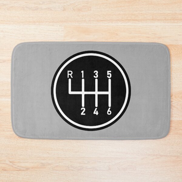 Item preview, 6 Speed Manual Transmission Logo 1 (White R Top Left) designed and sold by 718Raindeer.