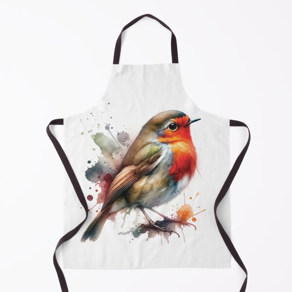 Item preview, Charming Robin Watercolour Bird Illustration designed and sold by DecalBox.