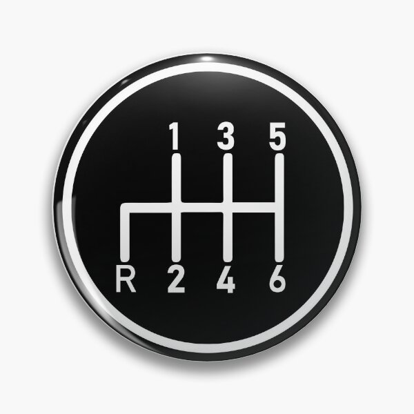 Item preview, 6 Speed Manual Transmission Logo 1 (White R Bottom Left) designed and sold by 718Raindeer.