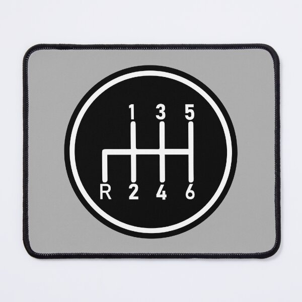 Item preview, 6 Speed Manual Transmission Logo 1 (White R Bottom Left) designed and sold by 718Raindeer.