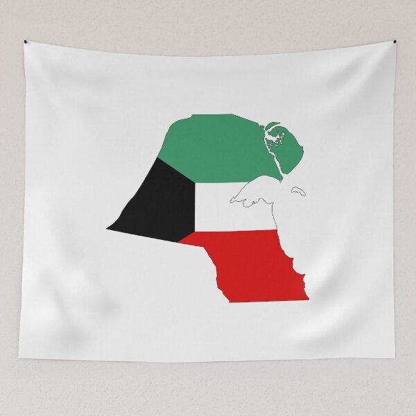 Item preview, kuwait flag map designed and sold by tony4urban.