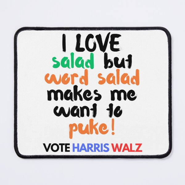 Item preview, Funny Anti-Trump Word Salad Political Design – Support Kamala Harris 2024 designed and sold by Fredster1966.