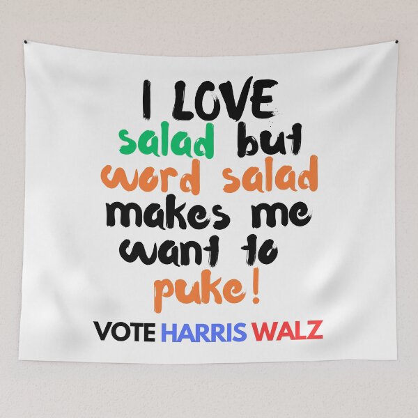Item preview, Funny Anti-Trump Word Salad Political Design – Support Kamala Harris 2024 designed and sold by Fredster1966.