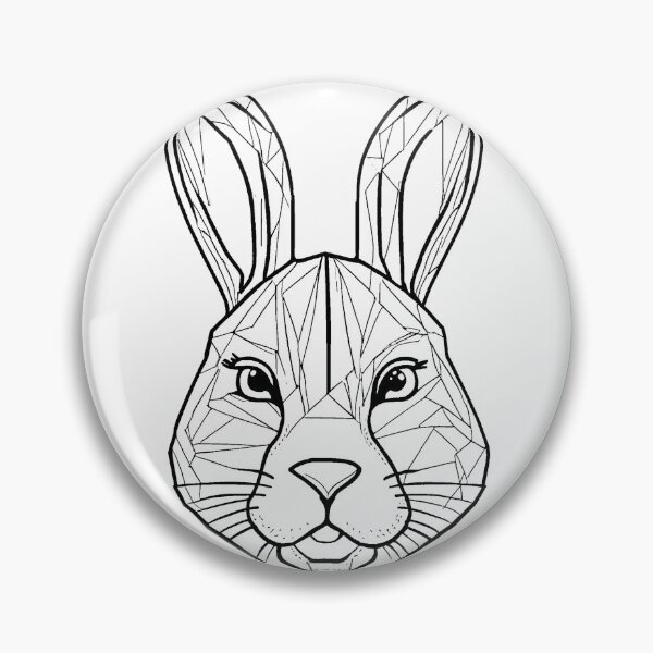 Item preview, Geometric Bunny Art designed and sold by GeoSketchWear.