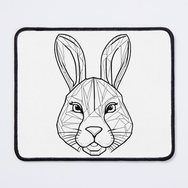 Item preview, Geometric Bunny Art designed and sold by GeoSketchWear.
