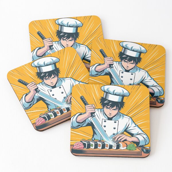 Item preview, Manga Chef Making Sushi Pop Art Style designed and sold by artofuniverse.