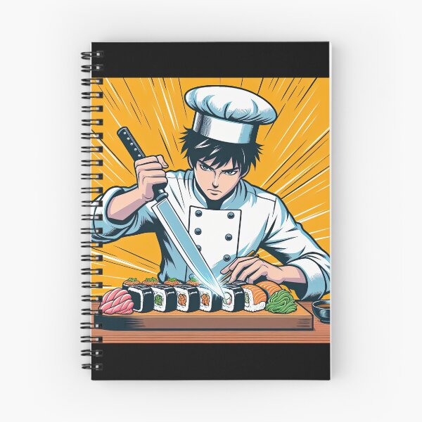 Item preview, Manga Chef Making Sushi Pop Art Style designed and sold by artofuniverse.