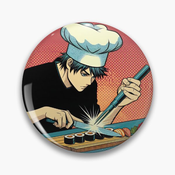 Item preview, Manga Chef Making Sushi Pop Art Style designed and sold by artofuniverse.
