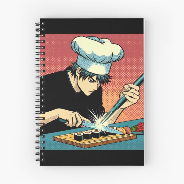 Item preview, Manga Chef Making Sushi Pop Art Style designed and sold by artofuniverse.
