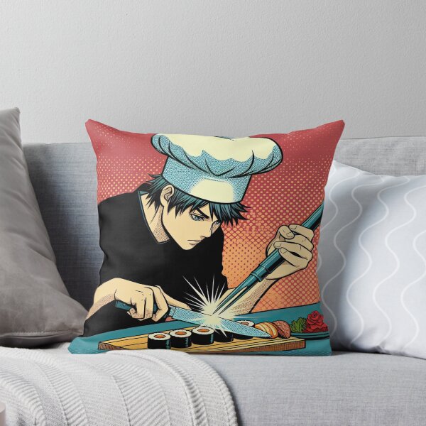 Item preview, Manga Chef Making Sushi Pop Art Style designed and sold by artofuniverse.