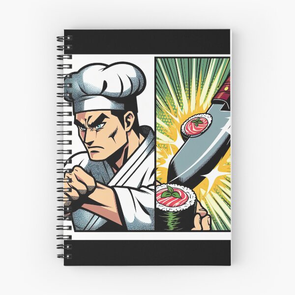 Item preview, Manga Chef Making Sushi Pop Art Style designed and sold by artofuniverse.
