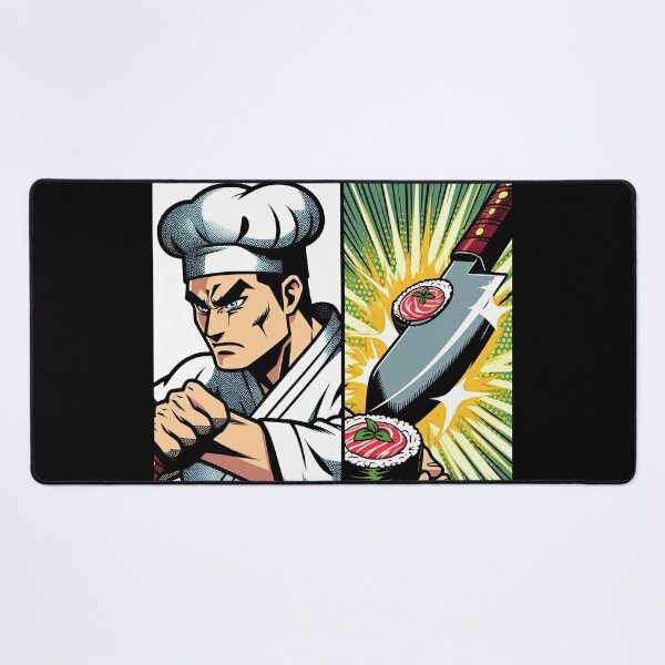 Item preview, Manga Chef Making Sushi Pop Art Style designed and sold by artofuniverse.