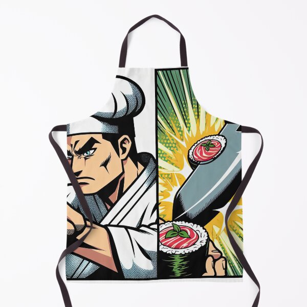 Item preview, Manga Chef Making Sushi Pop Art Style designed and sold by artofuniverse.