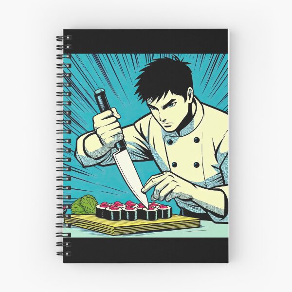 Item preview, Manga Chef Making Sushi Pop Art Style designed and sold by artofuniverse.
