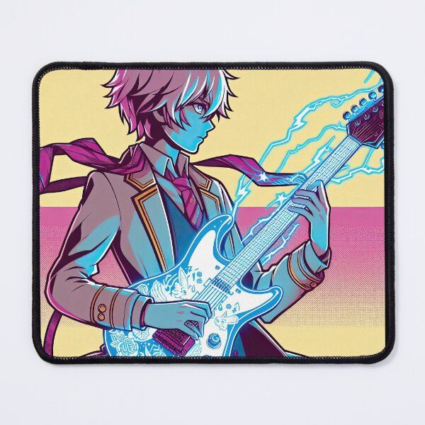 Item preview, Guitarist Manga Character Pop Art Style designed and sold by artofuniverse.