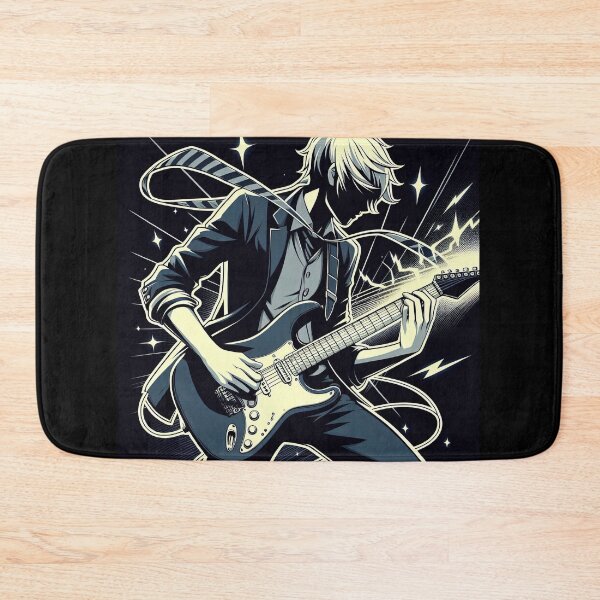 Item preview, Guitarist Manga Character Pop Art Style designed and sold by artofuniverse.