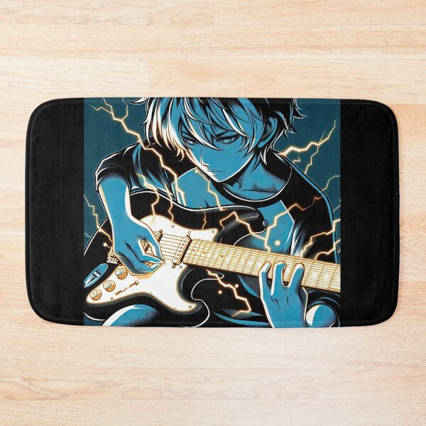 Item preview, Guitarist Manga Character Pop Art Style designed and sold by artofuniverse.