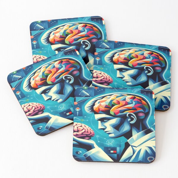 Item preview, Scientist Examines Brain Cubism Art Style designed and sold by Naomi Gutierrez Parrish.