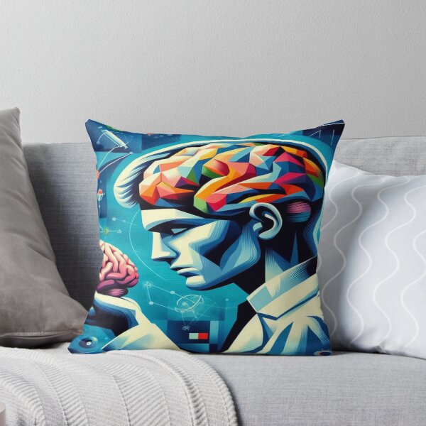 Item preview, Scientist Examines Brain Cubism Art Style designed and sold by Naomi Gutierrez Parrish.