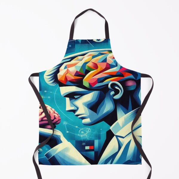 Item preview, Scientist Examines Brain Cubism Art Style designed and sold by Naomi Gutierrez Parrish.