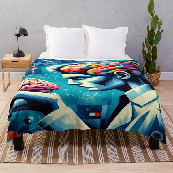 Item preview, Scientist Examines Brain Cubism Art Style designed and sold by Naomi Gutierrez Parrish.