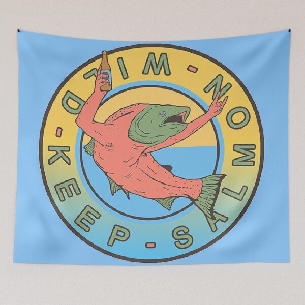 Item preview, Keep Salmon Wild! designed and sold by claireseyeview.