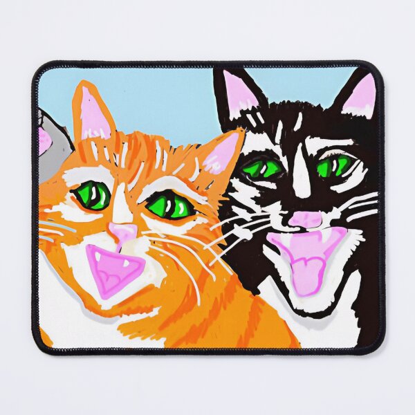 Item preview, The Two Happy Cats designed and sold by pinkyjainpan.