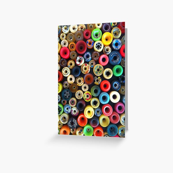 Skateboard Wheels Greeting Card
