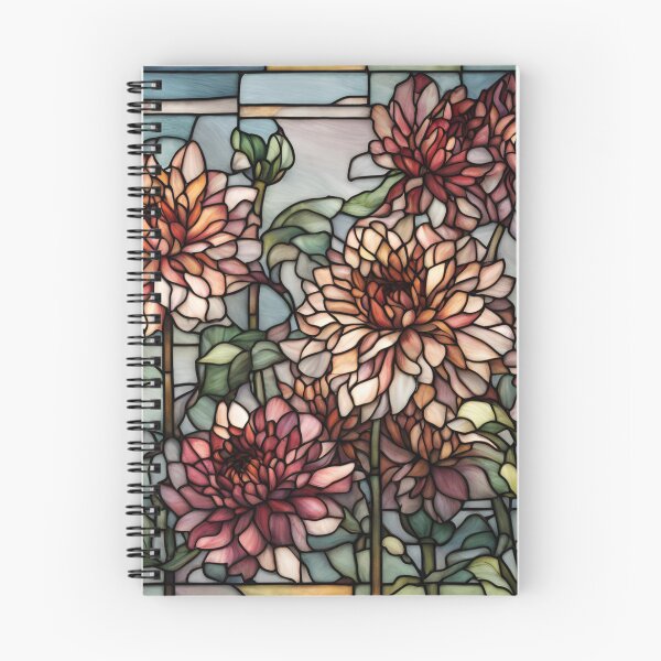 Item preview, Stained Glass Dahlia Garden designed and sold by StoryofPieces.