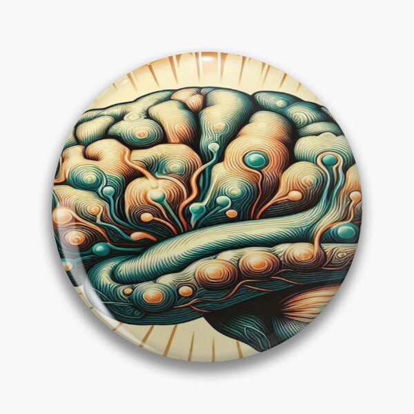 Item preview, Art Deco Brain: Geometric Elegance Meets Neuroscience designed and sold by Naomi Gutierrez Parrish.