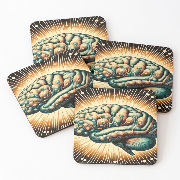 Item preview, Art Deco Brain: Geometric Elegance Meets Neuroscience designed and sold by Naomi Gutierrez Parrish.
