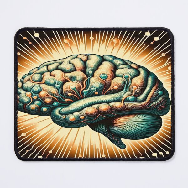 Item preview, Art Deco Brain: Geometric Elegance Meets Neuroscience designed and sold by Naomi Gutierrez Parrish.